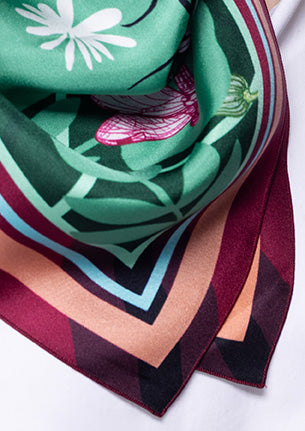 Foulard en 100 % soie naturelle - SOI001PVF