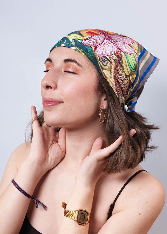 Foulard en satin - SAT011Lac67