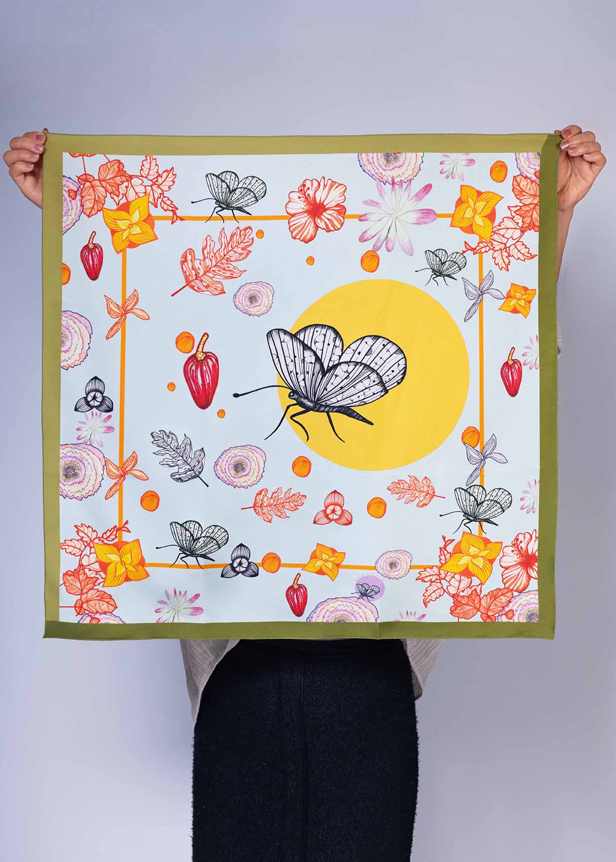 Foulard en 100 % soie naturelle - SOI002PVC