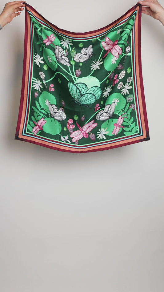 Foulard en 100 % soie naturelle - SOI001PVF